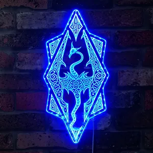 The Elder Scrolls Skyrim Dragon RGB LED Sign