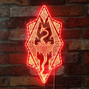 The Elder Scrolls Skyrim Dragon RGB LED Sign