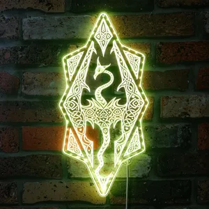 The Elder Scrolls Skyrim Dragon RGB LED Sign