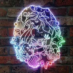 The Little Mermaid Ariel RGB LED Sign