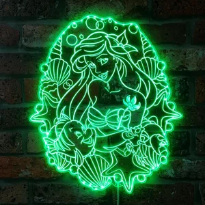 The Little Mermaid Ariel RGB LED Sign