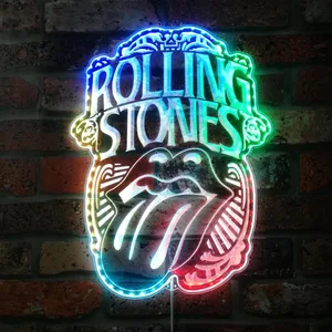 The Rolling Stones Logo RGB LED Sign