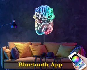 The Rolling Stones Logo RGB LED Sign