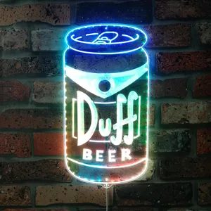 The Simpsons Duff Beer Can RGB LED Sign