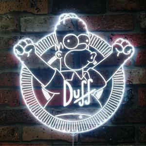 The Simpsons Homer Duff Beer RGB LED Sign