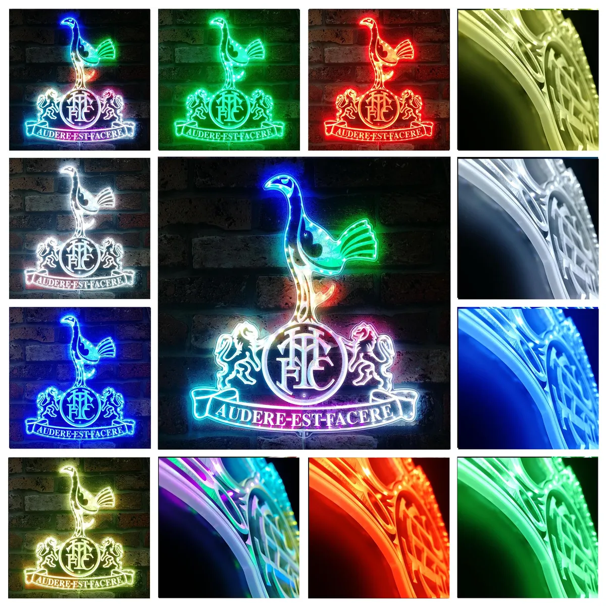 Tottenham Hotspur F.C Logo RGB LED Sign
