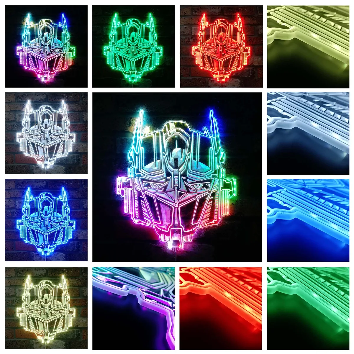 Transformers Autobots Head RGB LED Sign