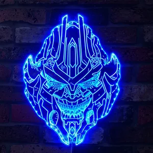 Transformers Decepticon Head RGB LED Sign