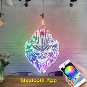 Transformers Decepticon Head RGB LED Sign