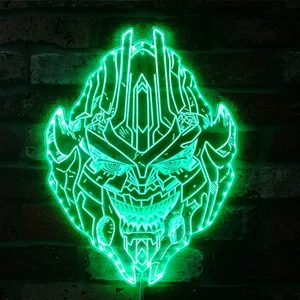 Transformers Decepticon Head RGB LED Sign