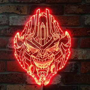 Transformers Decepticon Head RGB LED Sign