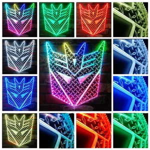 Transformers Decepticon Icon RGB LED Sign