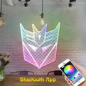 Transformers Decepticon Icon RGB LED Sign