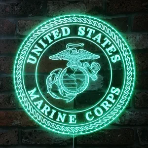 United States Marine Corps Logo RGB LED Sign