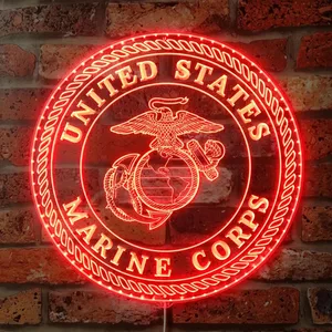 United States Marine Corps Logo RGB LED Sign