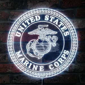 United States Marine Corps Logo RGB LED Sign