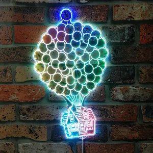 Up House Balloons RGB LED Sign