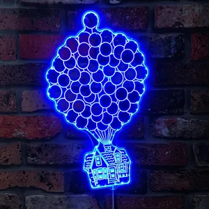 Up House Balloons RGB LED Sign