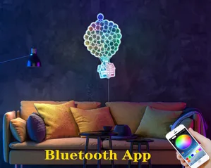 Up House Balloons RGB LED Sign