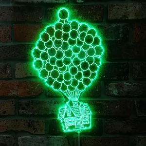 Up House Balloons RGB LED Sign
