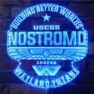 USCSS Nostromo Logo RGB LED Sign