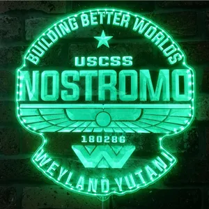 USCSS Nostromo Logo RGB LED Sign