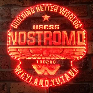 USCSS Nostromo Logo RGB LED Sign
