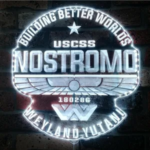 USCSS Nostromo Logo RGB LED Sign