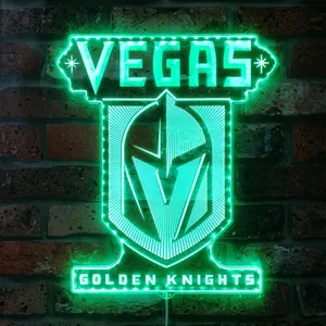 Vegas Golden Knights Logo RGB LED Sign