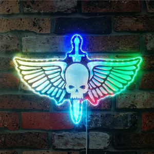Warhammer 40k Space Marine Logo RGB LED Sign