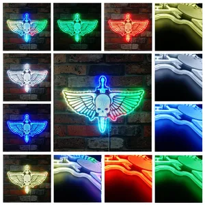 Warhammer 40k Space Marine Logo RGB LED Sign