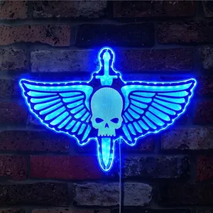 Warhammer 40k Space Marine Logo RGB LED Sign