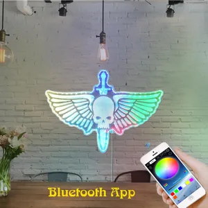 Warhammer 40k Space Marine Logo RGB LED Sign