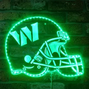 Washington Commanders Helmet Logo RGB LED Sign