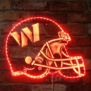 Washington Commanders Helmet Logo RGB LED Sign
