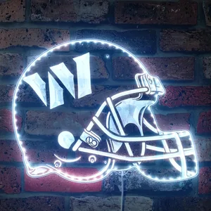 Washington Commanders Helmet Logo RGB LED Sign