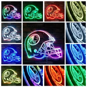 Washington Redskins Helmet Logo RGB LED Sign