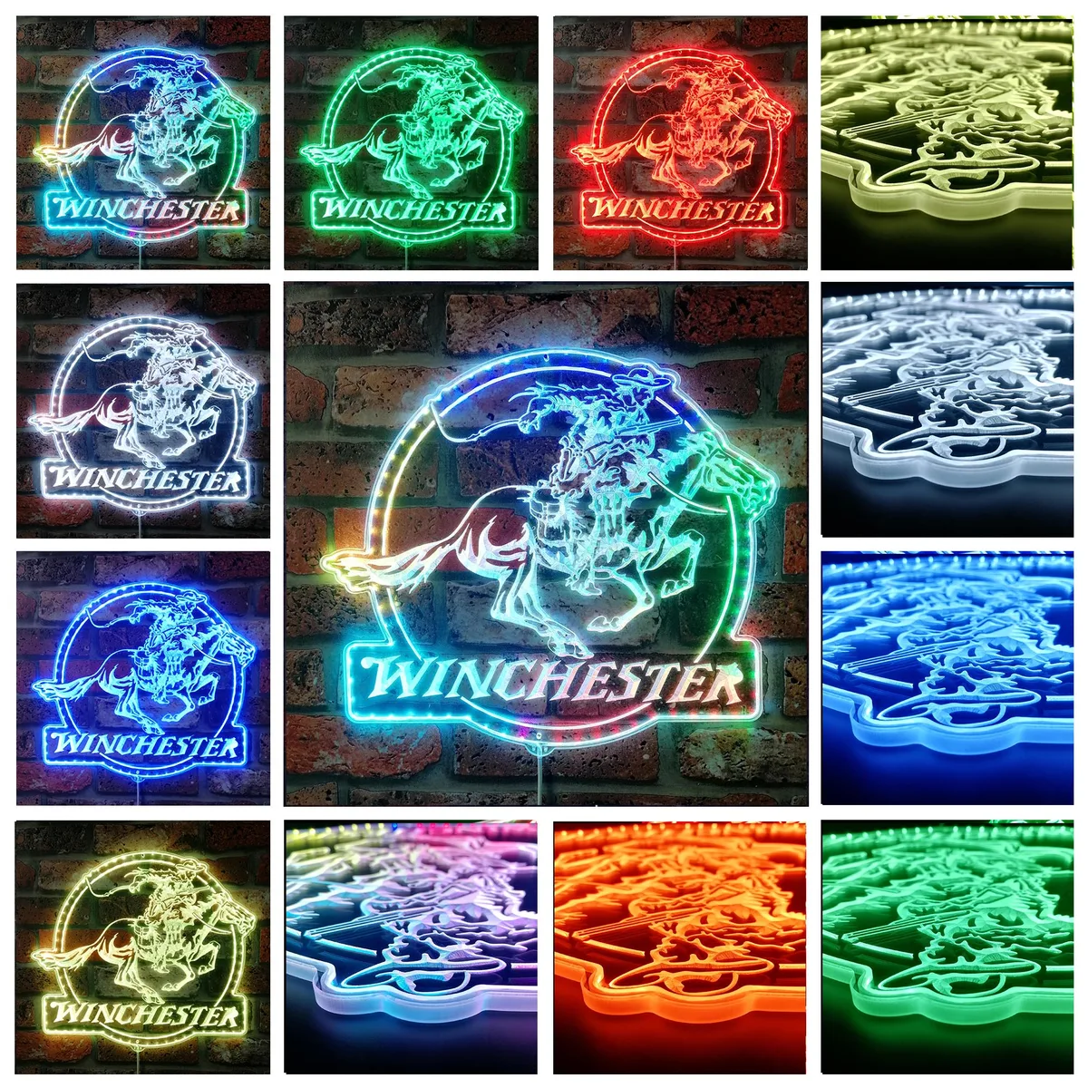 Winchester Logo RGB LED Sign