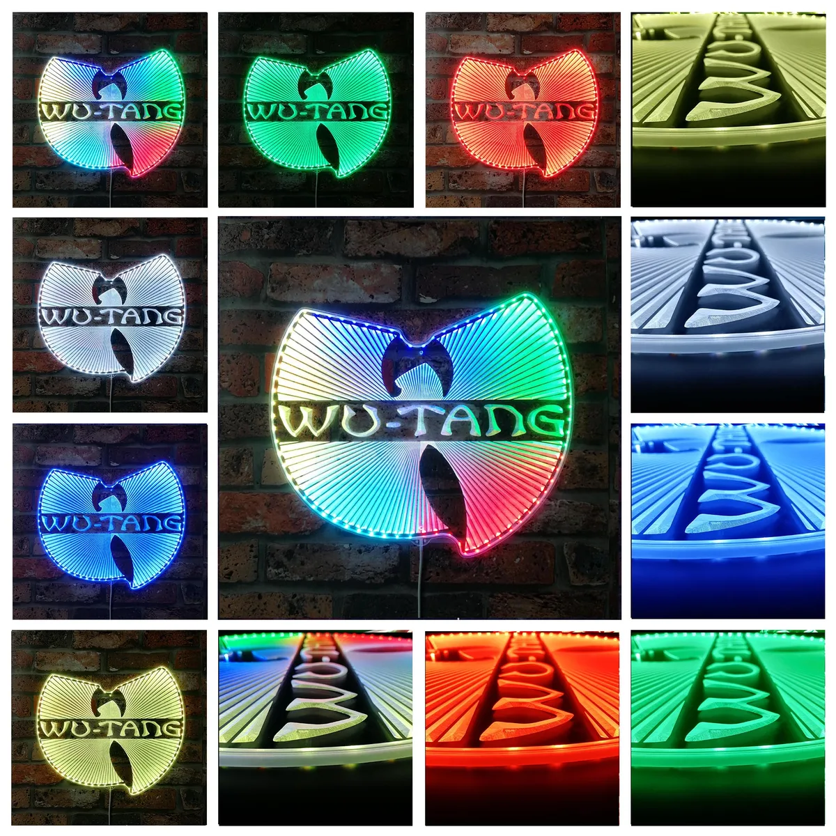 Wu Tang Logo RGB LED Sign