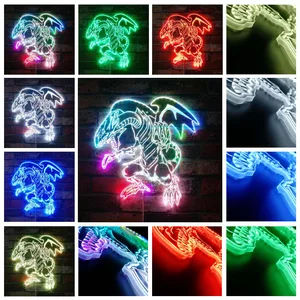 Yu-Gi-Oh Blue-Eyes White Dragon RGB LED Sign