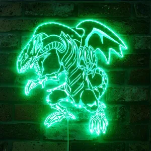 Yu-Gi-Oh Blue-Eyes White Dragon RGB LED Sign