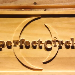 A Perfect Circle Wood Sign