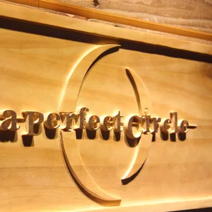 A Perfect Circle Wood Sign