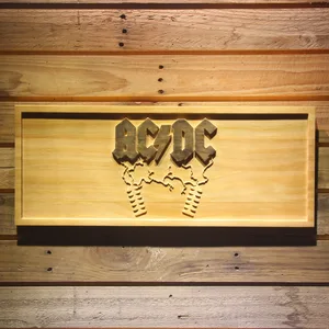 AC/DC Thunderstruck Wood Sign