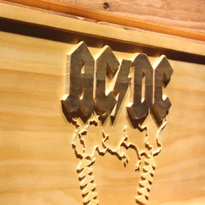 AC/DC Thunderstruck Wood Sign