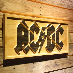 AC/DC Wood Sign