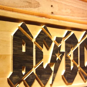 AC/DC Wood Sign