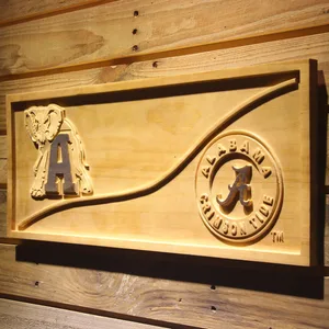 Alabama Crimson Tide Split Wood Sign