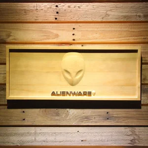 Alienware Wood Sign