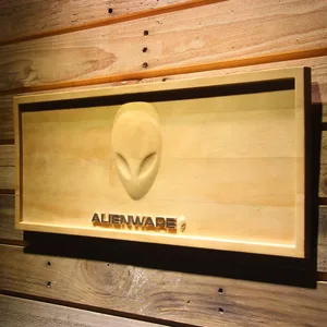 Alienware Wood Sign
